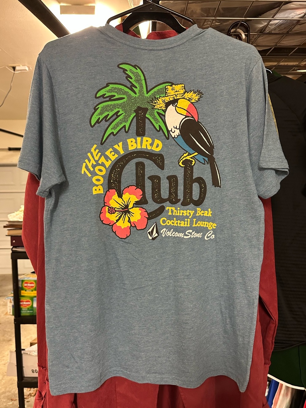 Volcom The Boozey Bird Club Graphic T-Shirt Blue